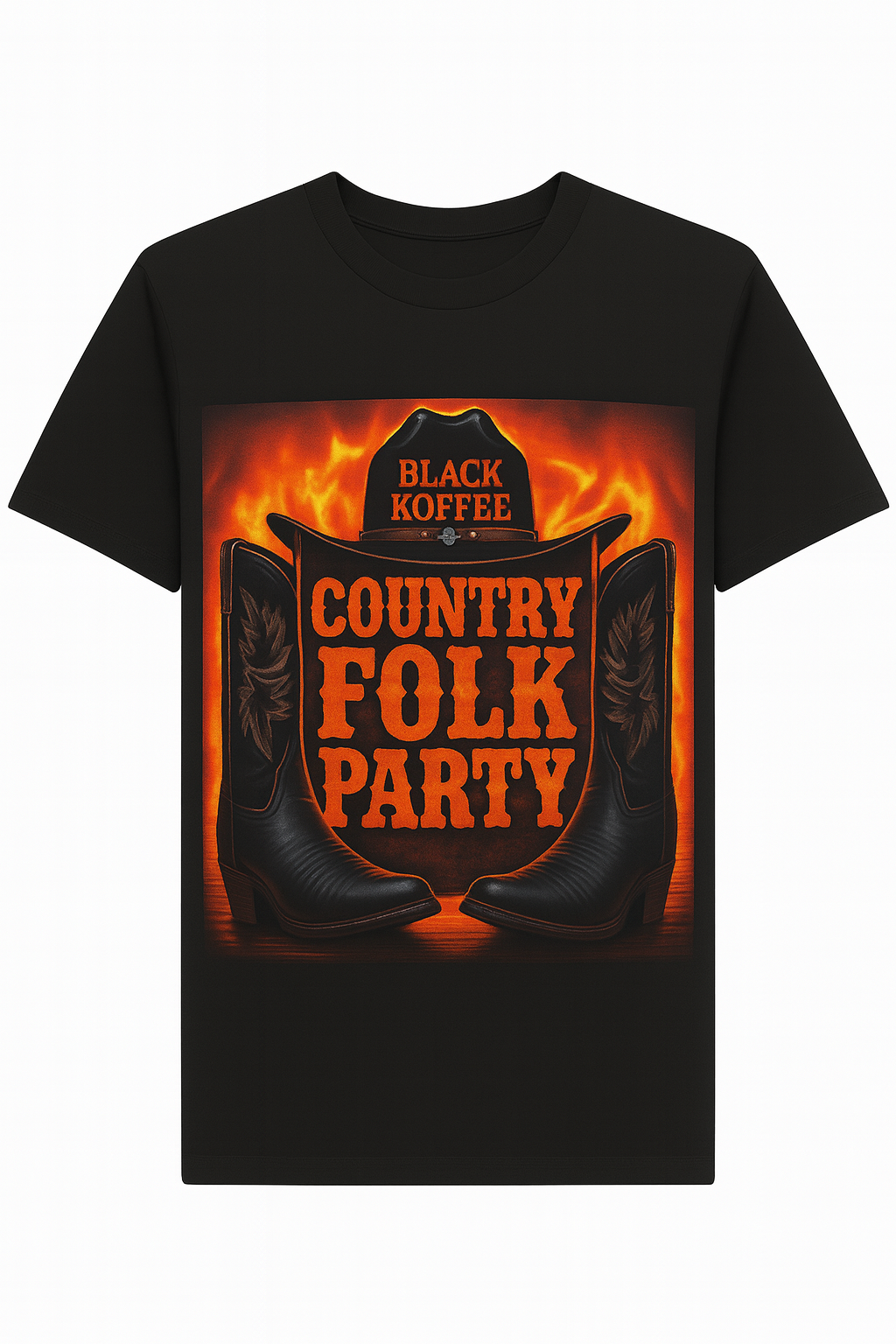 Official Black Koffee "Country Folk Party" Tee